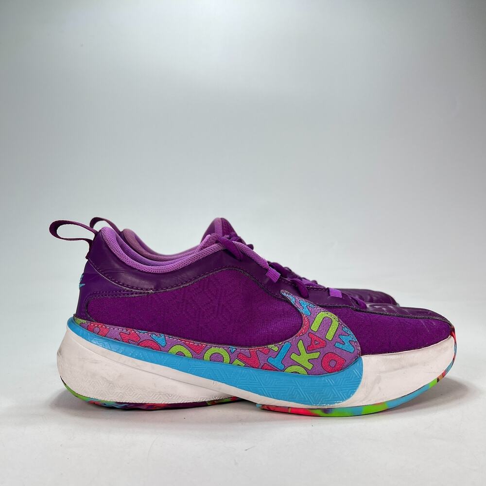 Nike Zoom Freak 5 GS Alphabet Bros Basketball Shoes DZ4486-500 Youth Size 5Y